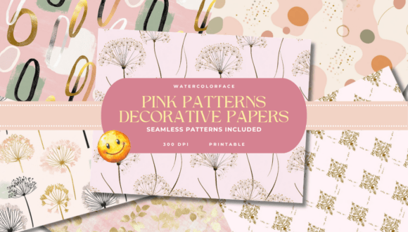 Download Pink Seamless Patterns and Papers - Pink Collection