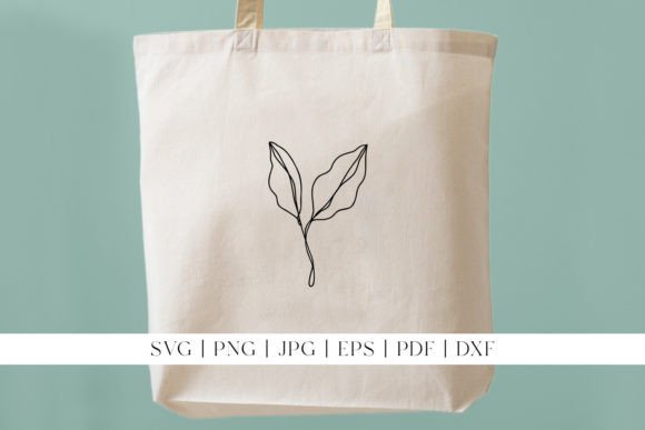 Download Leaf Line Art | Simple Leaves on Branch - Leaf Collection