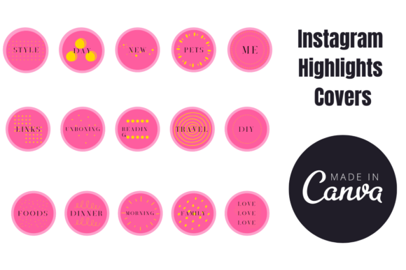 Download Pink &amp; Yellow Instagram Highlights Cover - Pink Collection