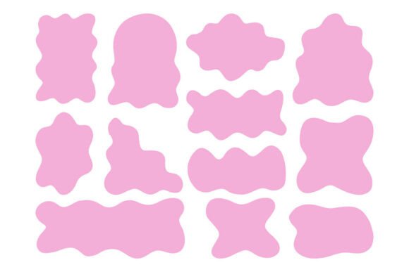 Download Pink Blob Shapes Set Feminine SVG Pack - Premium Resources
